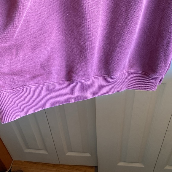 Aerie NWT Oversized Burgundy Long Sleeve Breast Pocket Cotton Blend Size Small - Picture 7 of 13